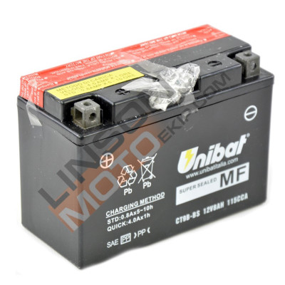 Μπαταρία μοτοσυκλέτας Unibat 8 Ah, 12 V - CT9B-BS